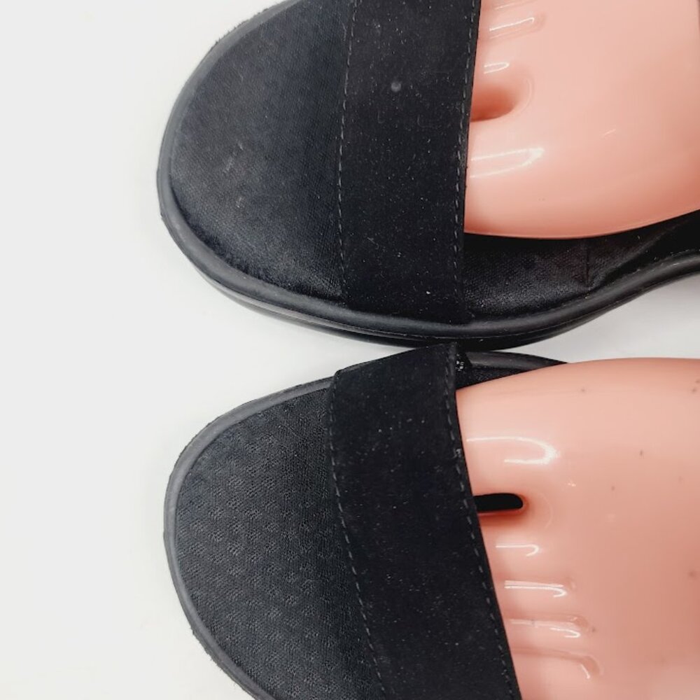 Skechers Women's Black Rumblers 38472 Wedge Classic Slingback Sandal Size 10 - Picture 3 of 7